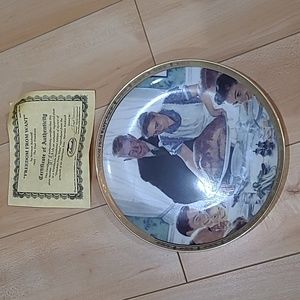 Norman Rockwell plate 1943 "Freedom From Want"